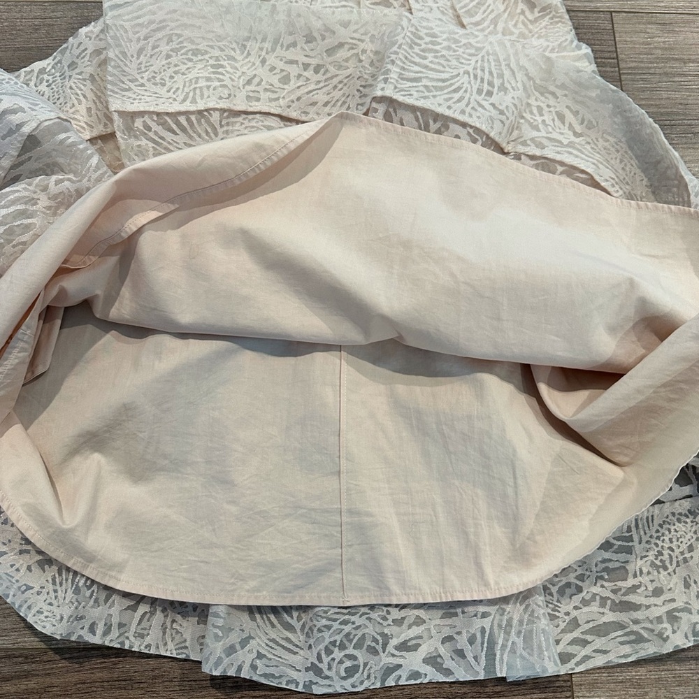 NWOT Diane Von Furstenberg Peach Ringwald Surplice Empire Waist Dress Size 8 - Picture 2 of 9